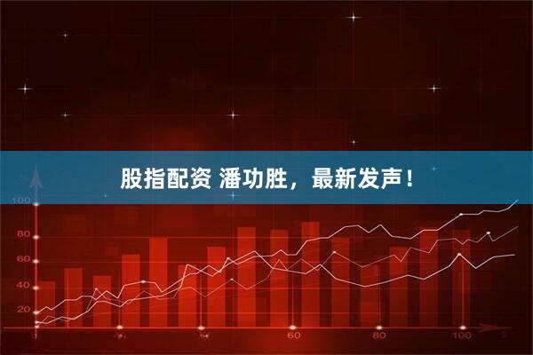 股指配资 潘功胜，最新发声！